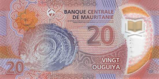 Maretanien p22A 20 Ouguiya 2020